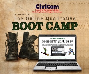 Civicom MRS Presents The Online Qualitative BOOT CAMP
